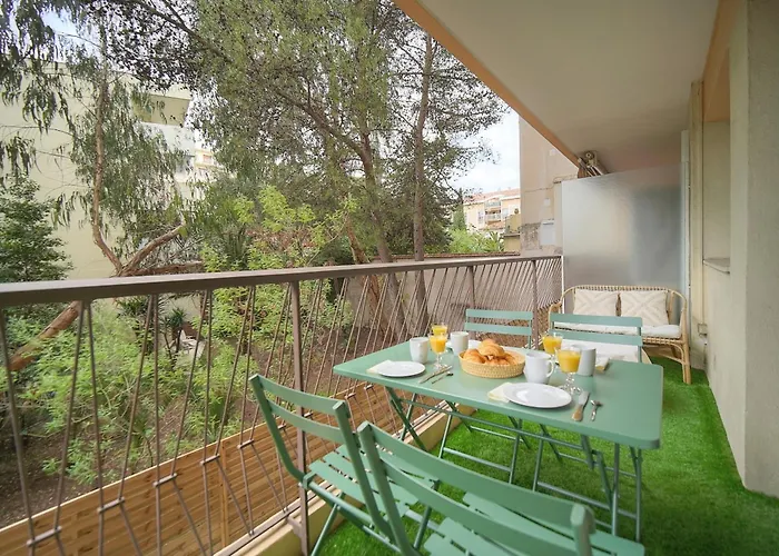 Calme 2 Balcon Vue Jardin-carnot A2b266 דירה *